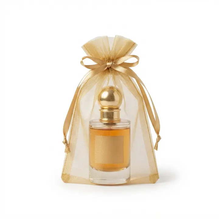 Samtbeutel in Gold